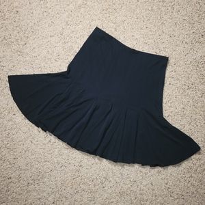 Express Mini Skirt Size 2 Back Zip Black Pleated Unlined